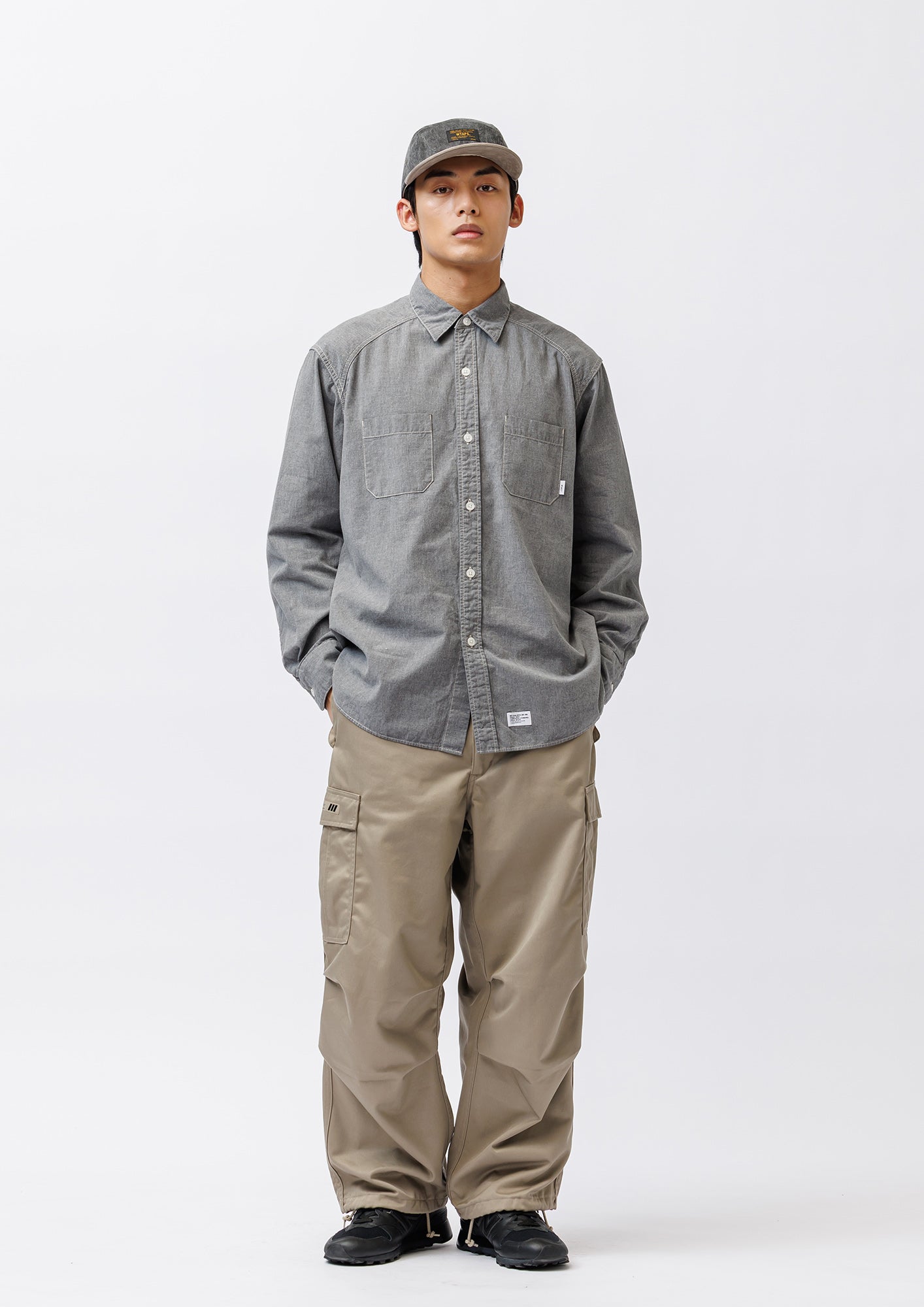 CB / LS / COTTON. CHAMBRAY
