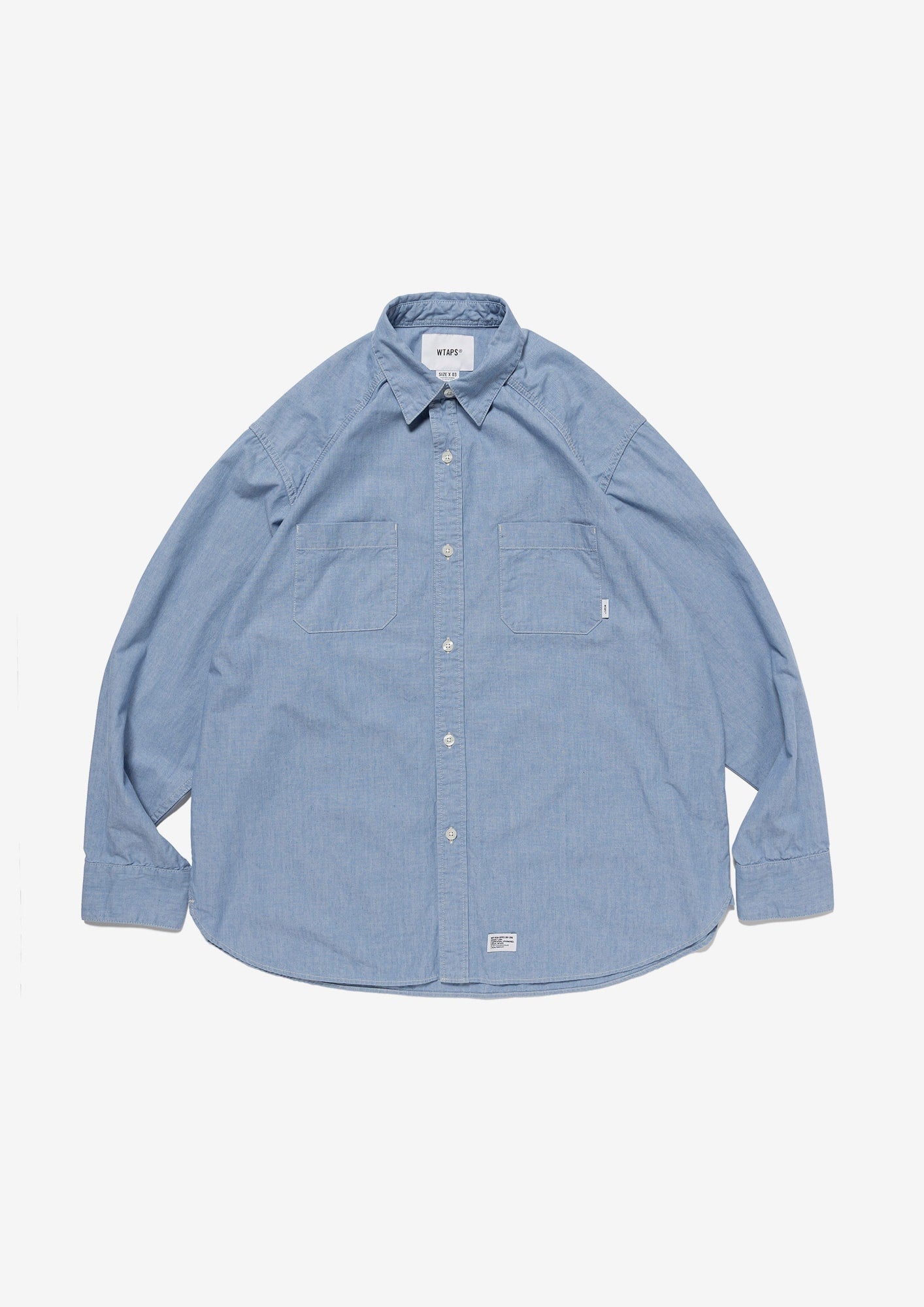 CB / LS / COTTON. CHAMBRAY