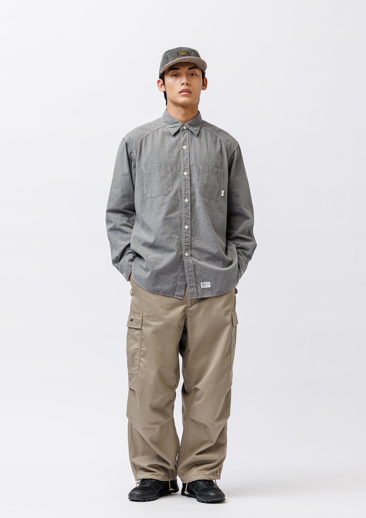 CB / LS / COTTON. CHAMBRAY