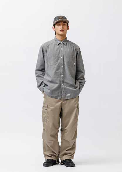 CB / LS / COTTON. CHAMBRAY