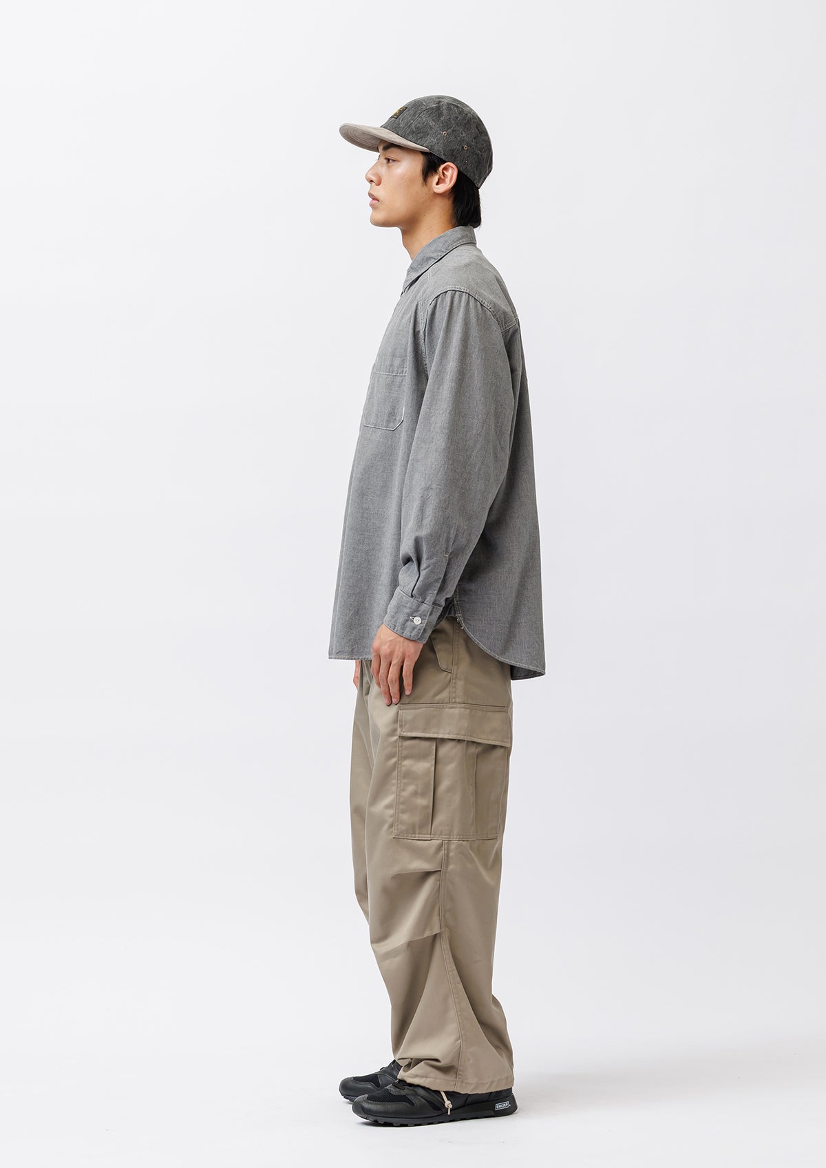 CB / LS / COTTON. CHAMBRAY