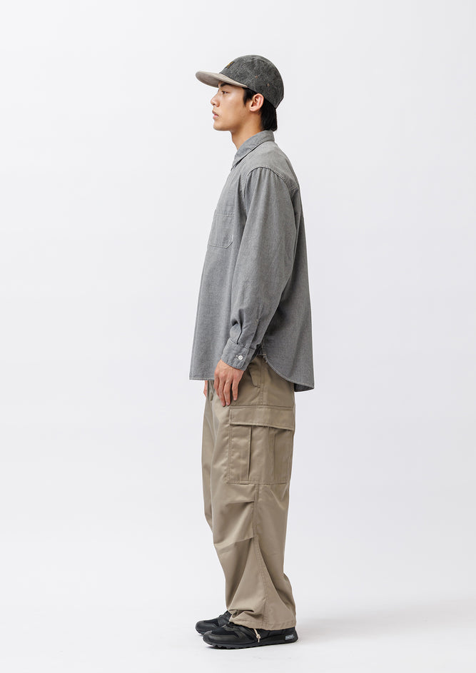 CB / LS / COTTON. CHAMBRAY