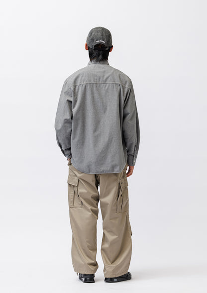 CB / LS / COTTON. CHAMBRAY