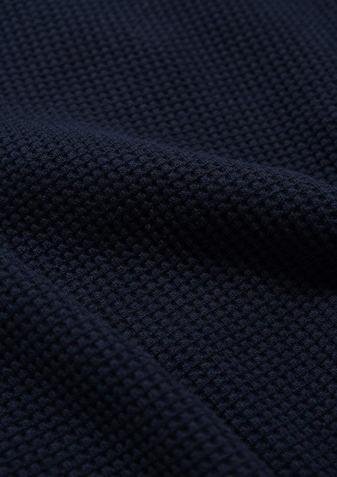WAFFLE RIBBED / LS / COTTON
