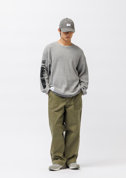 WAFFLE RIBBED / LS / COTTON