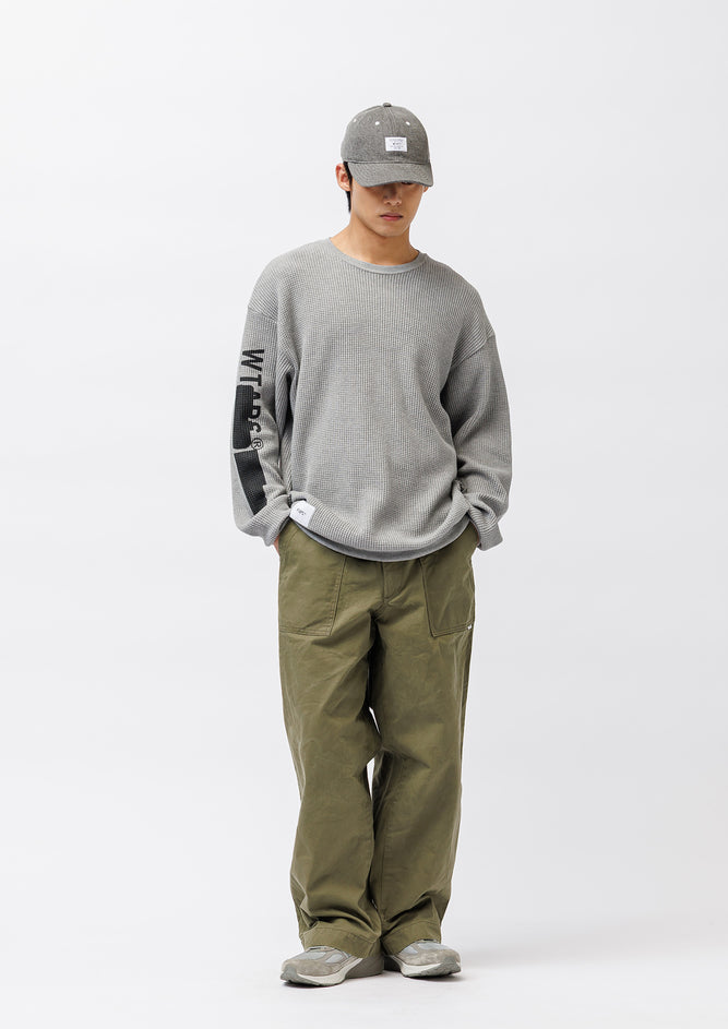 WAFFLE RIBBED / LS / COTTON