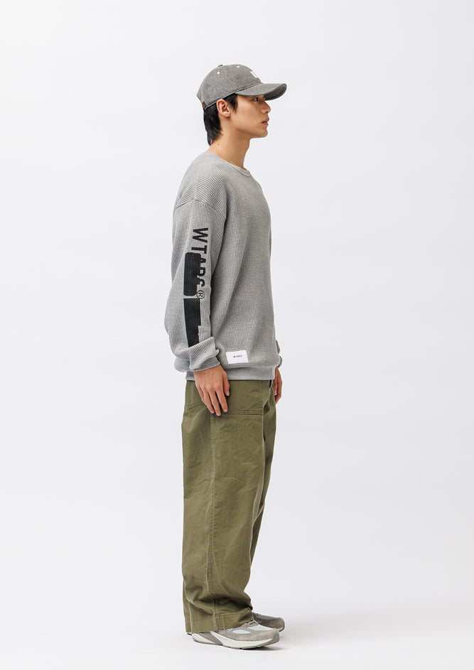 WAFFLE RIBBED / LS / COTTON