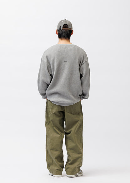 WAFFLE RIBBED / LS / COTTON