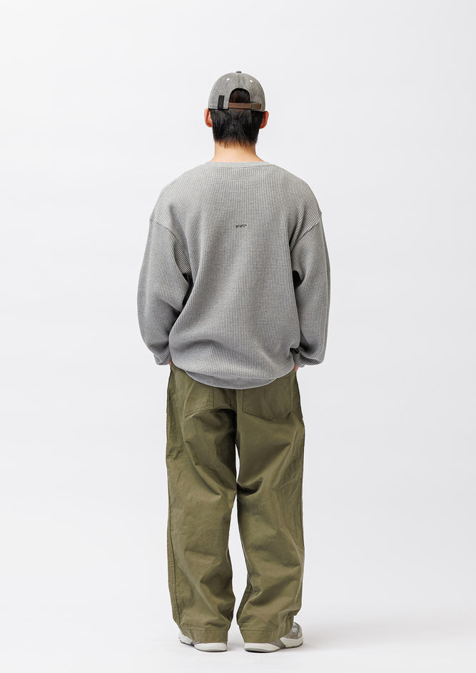 WAFFLE RIBBED / LS / COTTON