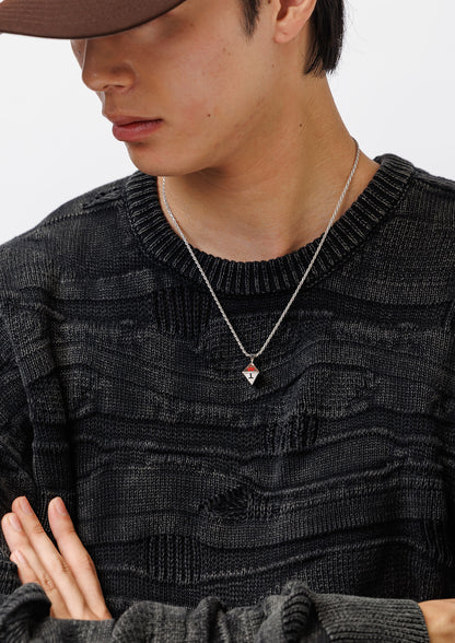 OCTAHEDRON / NECKLACE / SILVER. GRILLZ JEWELZ