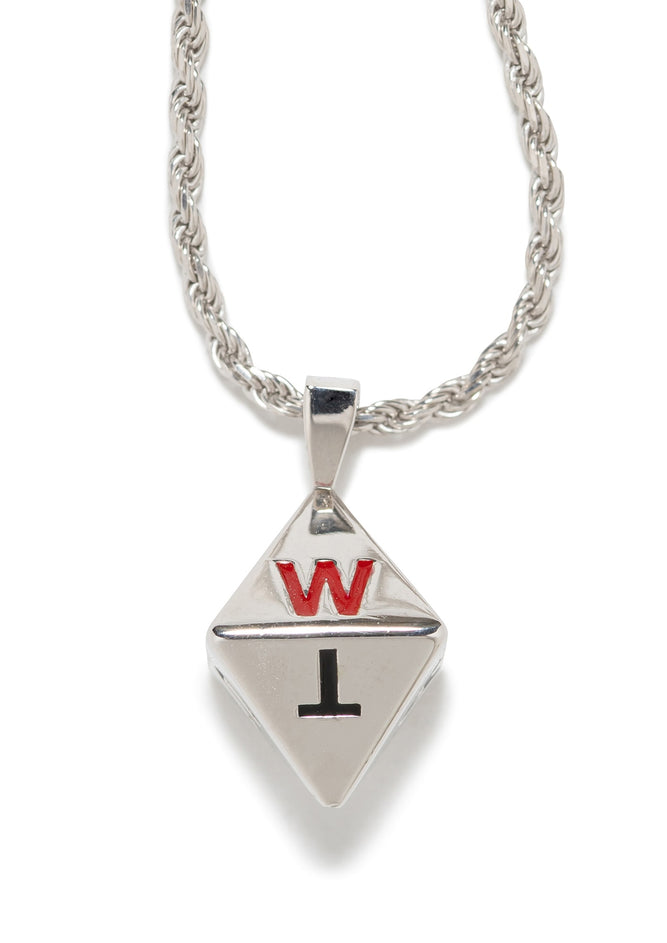 OCTAHEDRON / NECKLACE / SILVER. GRILLZ JEWELZ