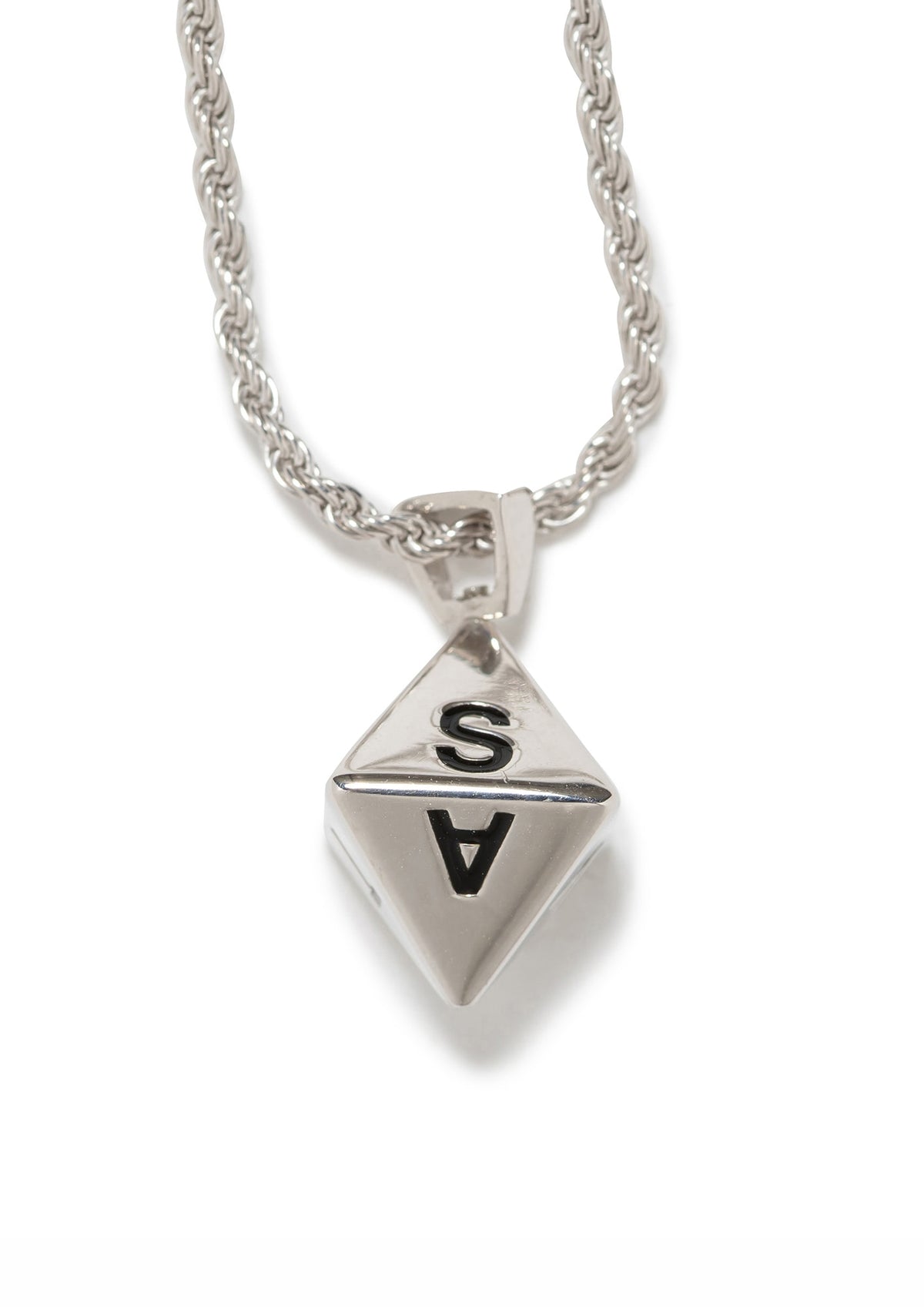 OCTAHEDRON / NECKLACE / SILVER. GRILLZ JEWELZ