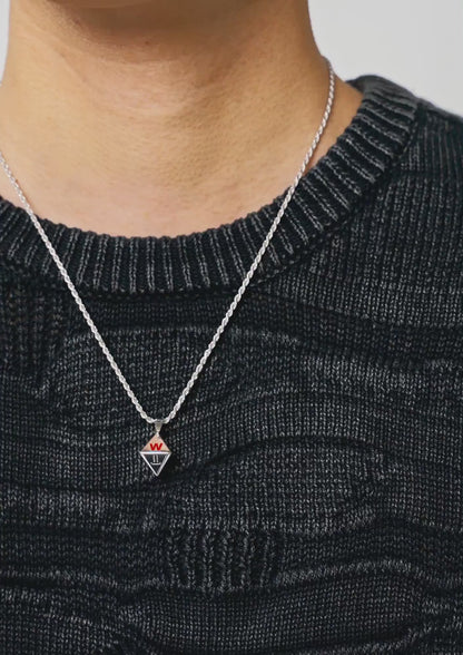 OCTAHEDRON / NECKLACE / SILVER. GRILLZ JEWELZ